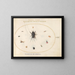 Platinum Painting 65 A cricket surrounded by insects, including a ruby-tailed wasp - Joris Hoefnagel — framed artwork on a wall