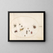 Platine Painting 72: Shield bugs, cinnamon bug, wasp, and other insects - Joris Hoefnagel — framed artwork on a wall