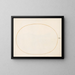 Plaque 7 Oval empty - Joris Hoefnagel — framed artwork on a wall