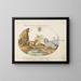 Two Small Dogs with an Imperial Crown - Joris Hoefnagel — framed artwork on a wall
