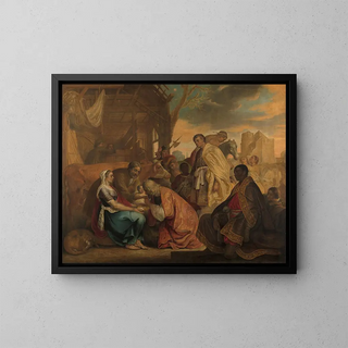 L'adoration des mages - Joris van Schooten — framed artwork on a wall