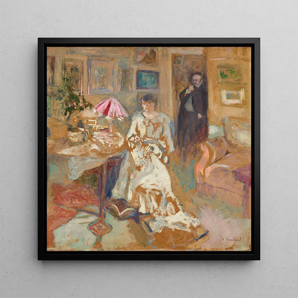 Jos Hessel et sa femme rue de Rivoli - Édouard Vuillard — wall display of the artwork