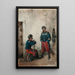 Two soldiers - José Benlliure y Gil — framed artwork on a wall