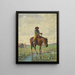 A cowboy - José Bouchet — framed artwork on a wall