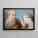 Allégorie de la prudence - José Flaugier — framed artwork on a wall