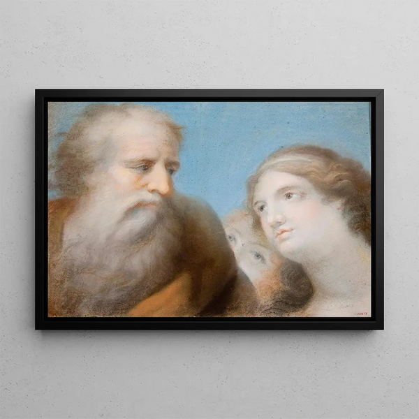 Allégorie de la prudence - José Flaugier — framed artwork on a wall