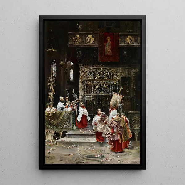 Children of the Choir - José Gallegos y Arnosa — framed artwork on a wall
