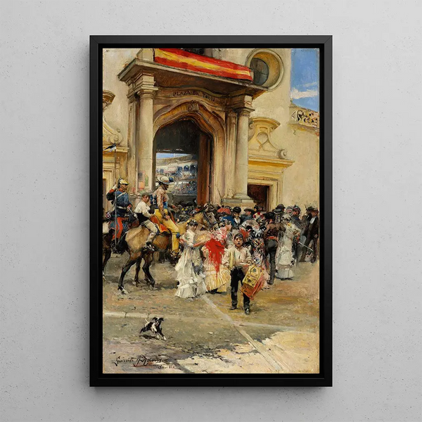 Outside the arena - José García Ramos — framed artwork on a wall