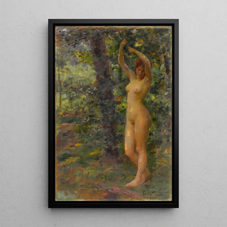 A Beauty in a Forest - José Júlio Souza Pinto — framed artwork on a wall