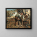 A close shave - José Malhoa — framed artwork on a wall