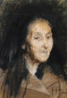 Head of an elderly woman - José Malhoa — artwork view