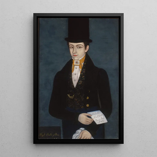 Portrait of Miguel Arochi y Baeza - José María Estrada — framed artwork on a wall