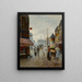 a street scene in Paris - José María Jardines — framed artwork on a wall