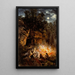 Scene from the Upper Paleolithic Quaternary period - José María Velasco — framed artwork on a wall