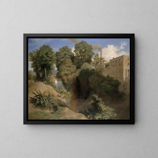 The Shepherd of San Angel - José María Velasco — framed artwork on a wall