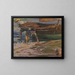 Mise à sec du bateau - José Mongrell — framed artwork on a wall