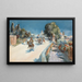 Arrival in the city - José Navarro y Llorens — framed artwork on a wall