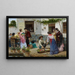 Andalusian at the country inn - José Rico Cejudo — framed artwork on a wall