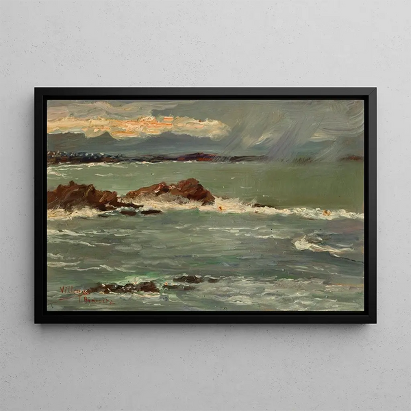 Biarritz - José Villegas Cordero — framed artwork on a wall