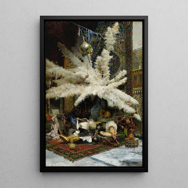 Spanish Siesta Painting - José Villegas Cordero — framed artwork on a wall