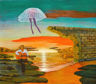 Flying Medusa Painting - José de Martín Simón — artwork view