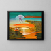 Flying Medusa Painting - José de Martín Simón — framed artwork on a wall