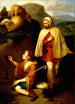 Giotto and Cimabue - José María Obregón — artwork view