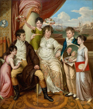 Josef Abel - Die Familie des Grohndlers Johann Christian Edler von Bruchmann.webp