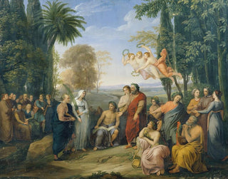 Klopstock among the poets in the Élysée - Josef Abel — artwork view