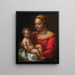 Virgin and Child Painting - Josef Abel — framed artwork on a wall