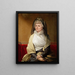 Portrait of a Lady - Josef Abel — framed artwork on a wall