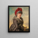 Portrait of a Woman - Josef Abel — framed artwork on a wall
