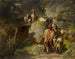 Shepherds with a flock of goats - Josef Anton Braith — artwork view