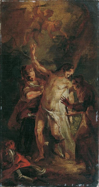 Saint Sebastian and the women - Josef Anton Mesmer — artwork view