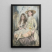 Austrian Sisters - Josef Árpád Koppay — framed artwork on a wall