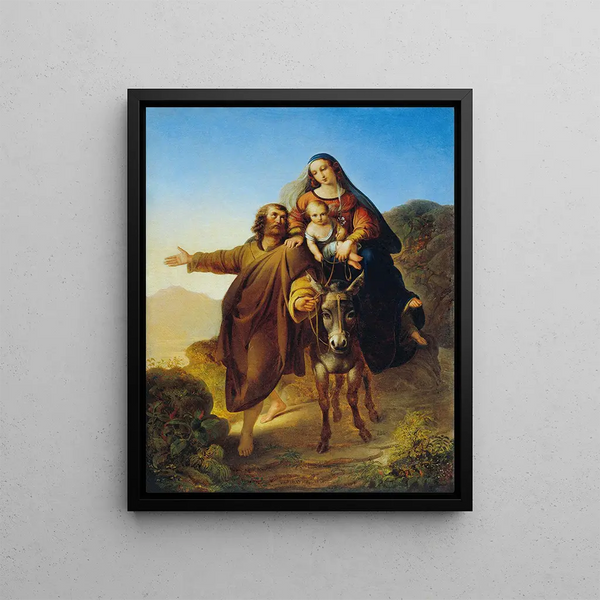 Évasion en Égypte - Josef Bayer — framed artwork on a wall