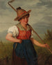 Portrait of a Young Girl in Traditional Costume - Josef Böche — artwork view