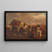 The Horse Thief - Josef Berres von Perez — framed artwork on a wall