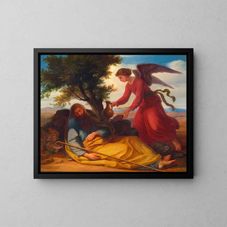The Meal of Jacob in the Desert - Josef Binder — framed artwork on a wall