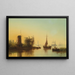 Embouchure de la Meuse - Josef Carl Berthold Püttner — framed artwork on a wall