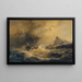 Shipwreck at Cape Horn - Josef Carl Berthold Püttner — framed artwork on a wall