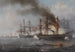Naval combat painting near Helgoland - Josef Carl Berthold Püttner — artwork view