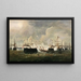 La Bataille navale de Lissa - Josef Carl Berthold Püttner — framed artwork on a wall