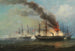 The Naval Battle at Helgoland on May 9, 1864 - Josef Carl Berthold Püttner — artwork view