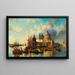 Venice, Santa Maria della Salute - Josef Carl Berthold Püttner — framed artwork on a wall