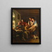The lottery ticket - Josef Danhauser — framed artwork on a wall
