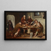 The monastery soup - Josef Danhauser — framed artwork on a wall