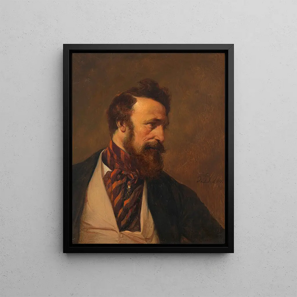 Franz von Schober poet, librettist and actor - Josef Danhauser — framed artwork on a wall