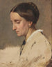 Portrait painting of a woman - Josef Danhauser — artwork view