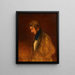 Self-portrait by Josef Danhauser - Josef Danhauser — framed artwork on a wall
